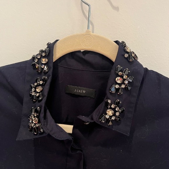 JCREW jeweled collar button down - Picture 2 of 3